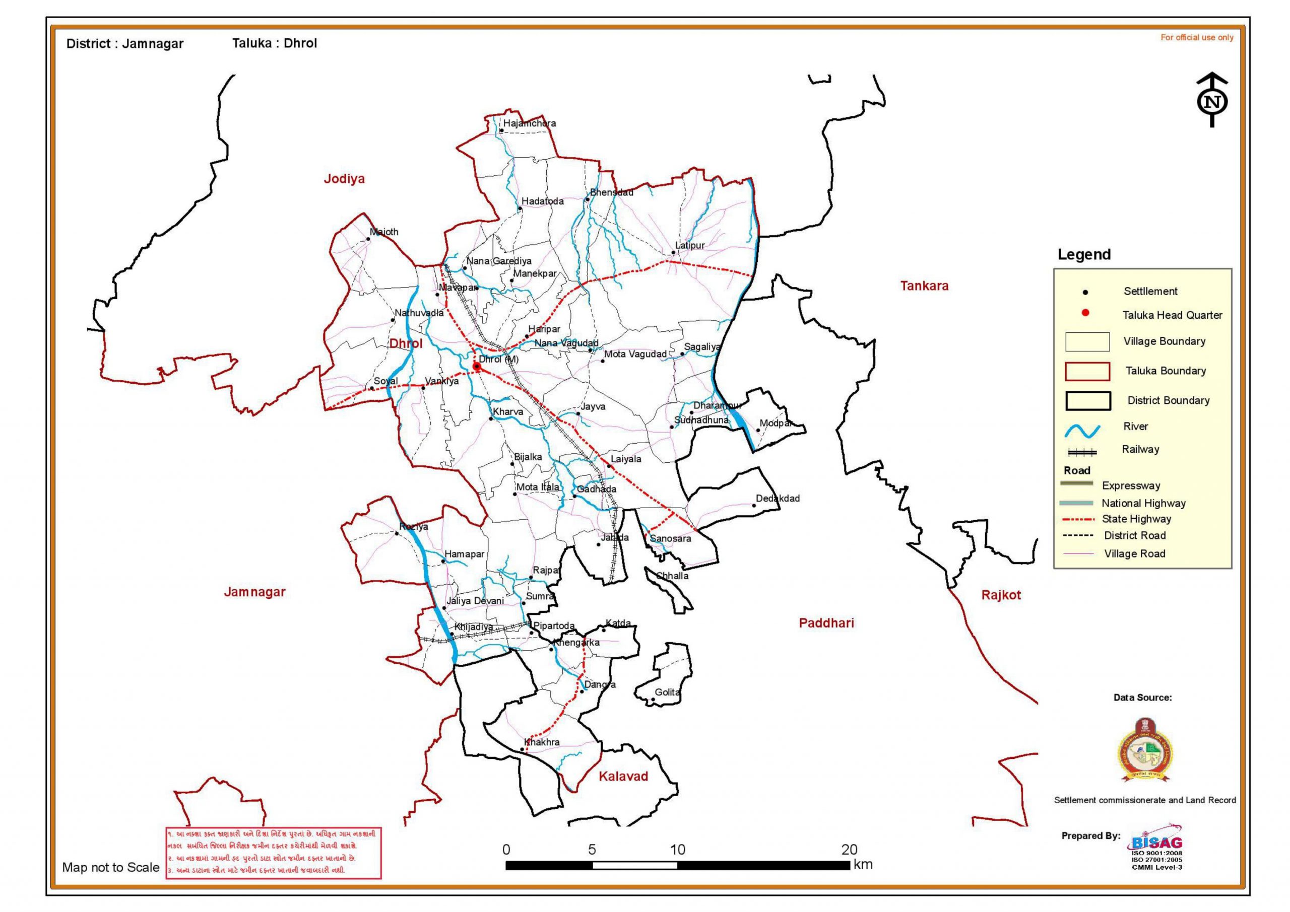 jamnagar dhrol map