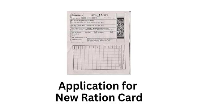 Application for New Ration Card