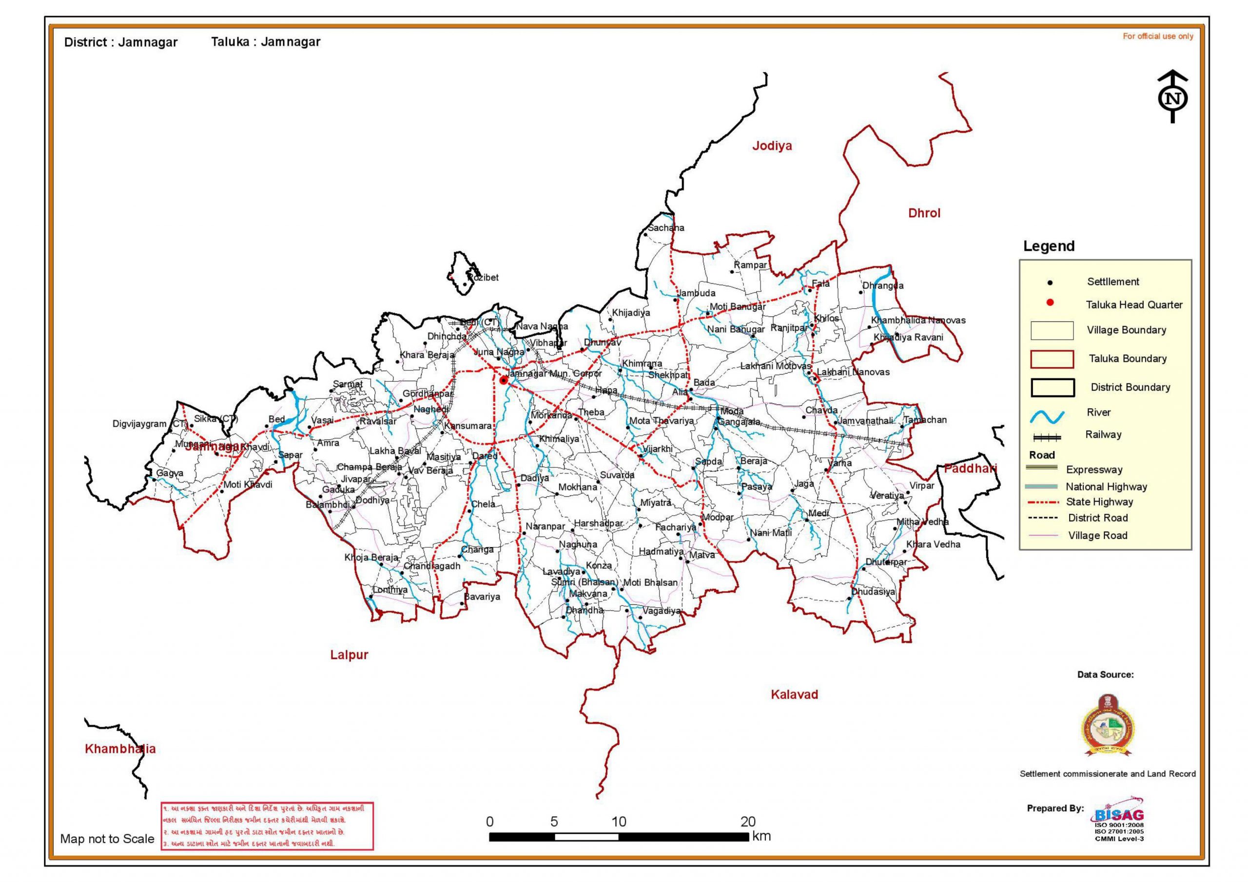 jamnagar district map